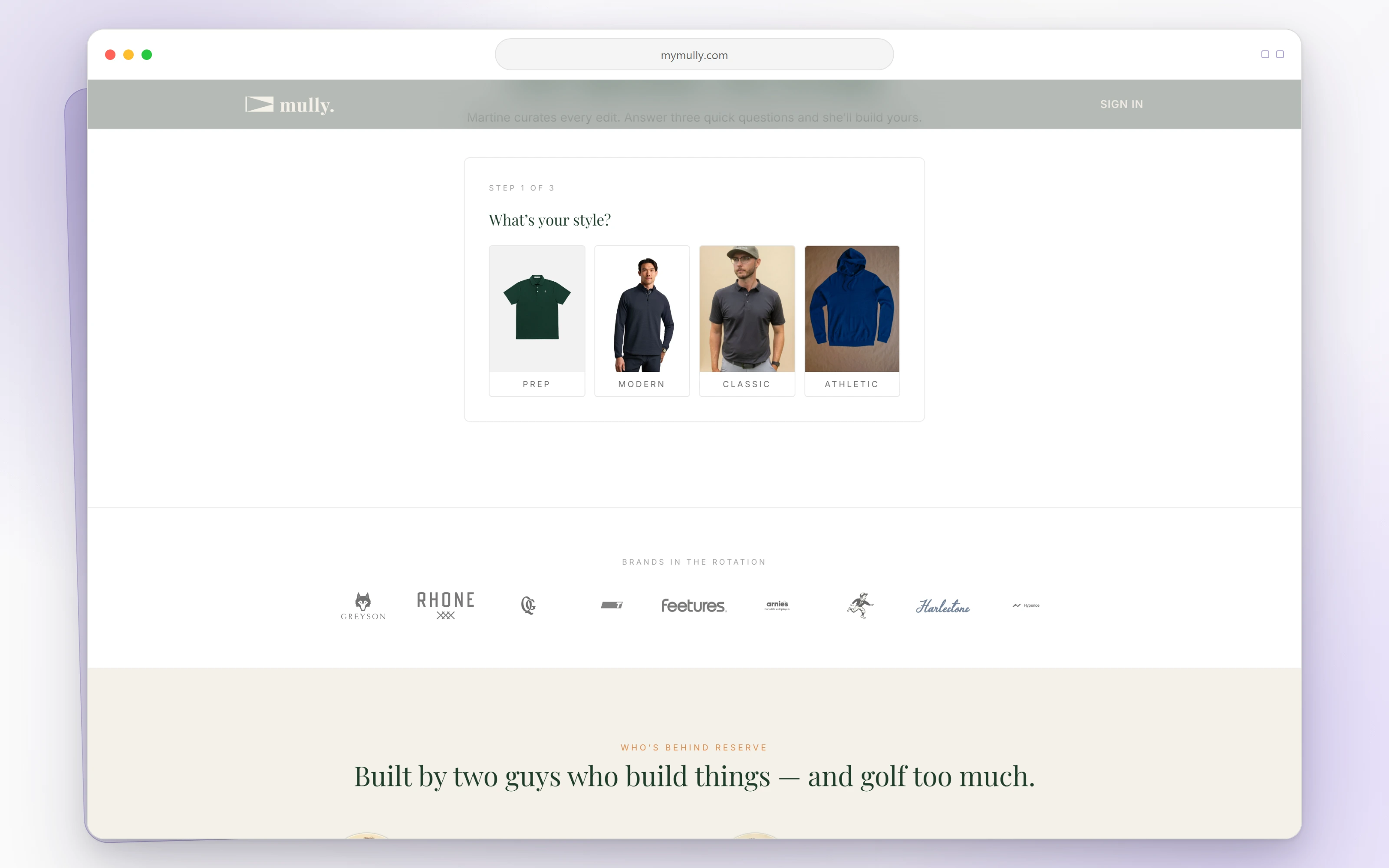 Style quiz