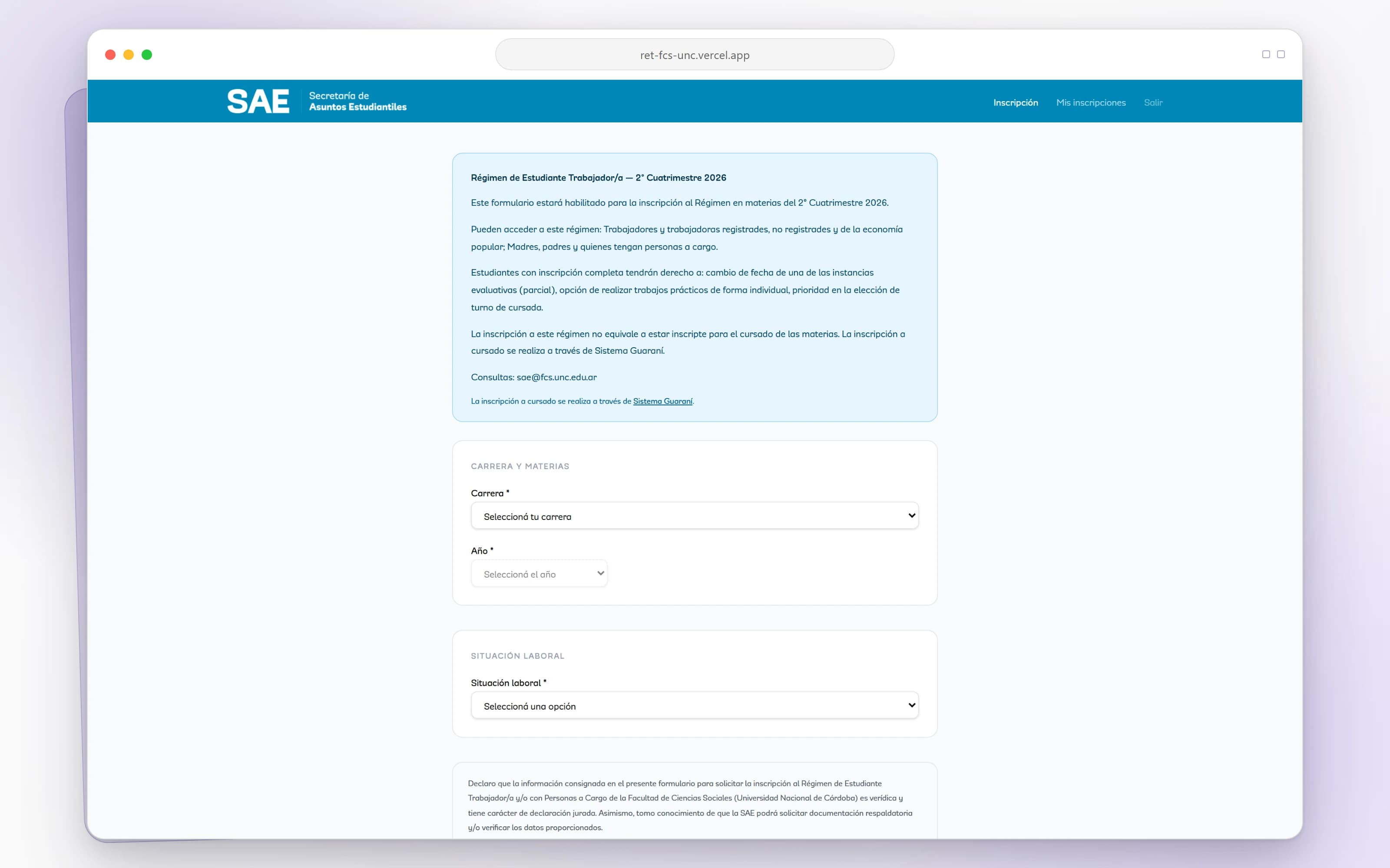RET Enrollment System